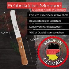 Brötchenmesser Solingen Buckelsmesser 11cm Olivenholzgriff Klinge Rostfrei VOCut