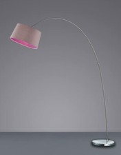 Stehlampe Bogenlampe Bogenleuchte grau purple  H200 cm 1xE27 LED möglich