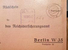 GRASLITZ: Rückschein -  postgelaufen, gestempelt 14.10.1942