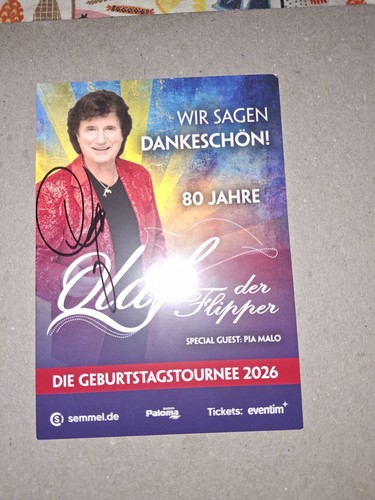 Autogrammkarte olaf der - autogrammkarte,