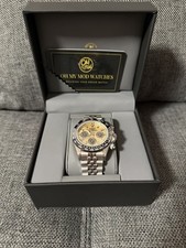 Seiko „Seitona“ Uhr Silber, Schwarz, Gold von Oh My Mod | VK63 Seiko Uhrwerk