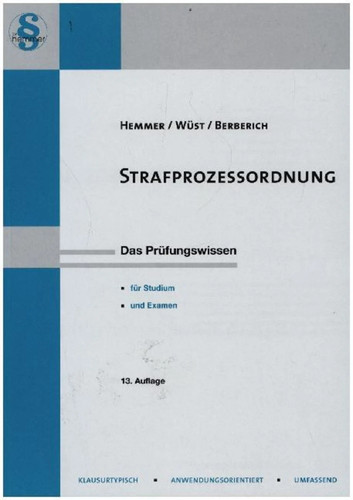 Strafprozessordnung das - strafprozessordnung,