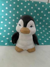 maritime Deko Figur Pinguin ca. 11cm schwarz weiß beige Keramik niedlich Tier 