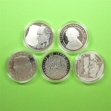 BRD 2012 5x 10 Euro Silber-Gedenkmünzen in Kapseln PP Spiegelglanz