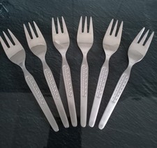 DDR Besteck, Tortengabeln, Knopfmuster