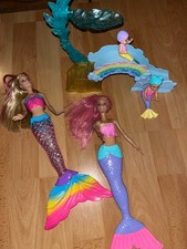 Barbie Meerjungfrauen Set  mit Kindern und Rutsche - Badewannen geeignet