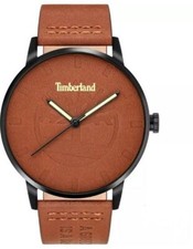 Timberland Herren Analog Quarz Armband Uhr RAYCROFT TDWJA200801 Leder braun 44mm