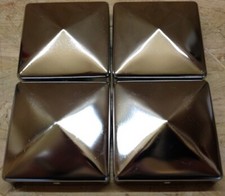 1x Edelstahl Pfostenkappe Pyramidenform  - Zierkappe  - Zaunkappe 4 Varianten