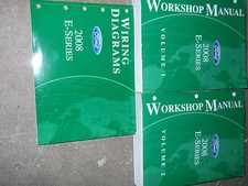 2008 Ford Econoline E-Series Van Service Shop Reparatur Manuell Set OEM Werk Ewd