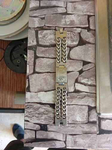 999 silber panzerkette - silber, armband