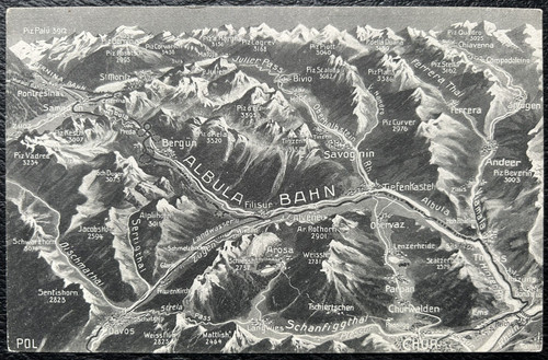 Albula bahn landkarte - albula,