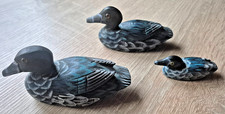 3 handgefertigte Enten aus