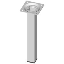 11101-00014= 1 Möbelfuß eckig H 200mm weiß von Element System Tischbein Tischfuß