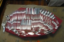 Solingen Besteck OKA 100 Rostfrei Rosenmuster 97 Stück versilbert für 12Personen