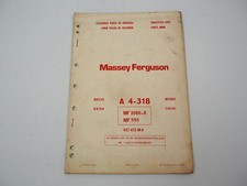 Perkins A4.318 Motor für Massey Ferguson MF 1080-8 595 Ersatzteilliste 1974/78