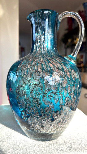 Große schwere glas vase - große,