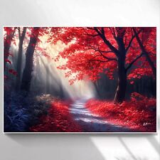 Leinwand Bild Landschaft Wald