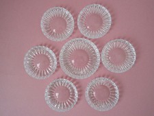 Glasuntersetzer Kristallglas 6 Stück für Gläser 1 Stück für Flaschen Fa. Beyer