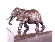 Bronzefigur tier elefant - bronzefigur,