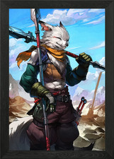Anthropomorpher Fuchs Krieger