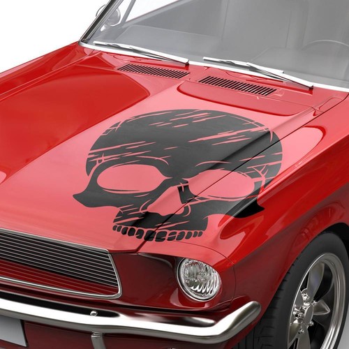 Aufkleber grunge totenkopf - aufkleber,