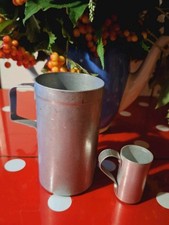 2 Meßbecher Maßbecher Becher Aluminium DDR Ostalgie Retro Vintage Shabby