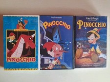 3x VHS "Pinocchio"