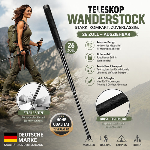 Teleskop wanderstock nordic - teleskop,