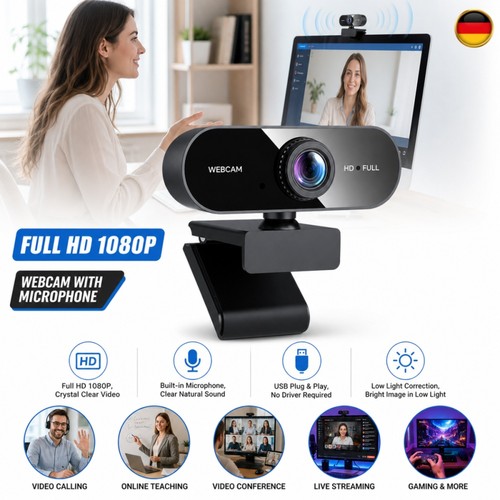 Webcam kamera 1080p usb - usb, mit