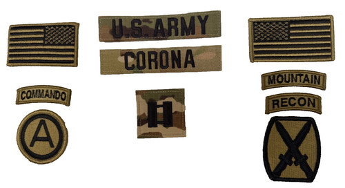 Army patch set - 10,