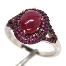 Red Ruby Pink Saphirring 925