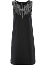 Chiffonkleid Stickerei Gr. 36