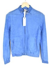 Gas Effie RS Smooth Leather Jacke Damen (Eu) 40 Leicht Blau Reißverschluss