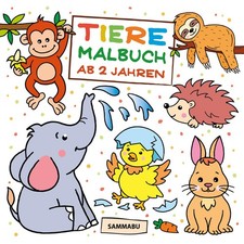 Tiere Malbuch ab 2 Jahren