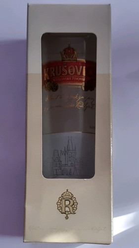 Krušovice bierglas - krušovice,
