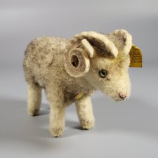 Steiff: nur 1966/67 * Widder Wotan * 12 cm * komplett * unbespielt *