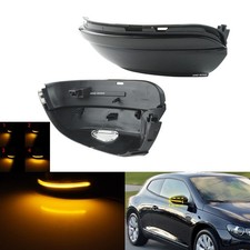 2x Schwarz Außenspiegel LED