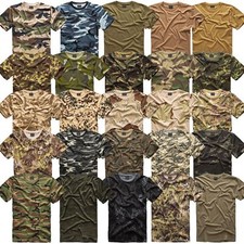 US Army T-Shirt Bundeswehr Tarn T-Shirt Camouflage 35 Farben Uni Camo BW
