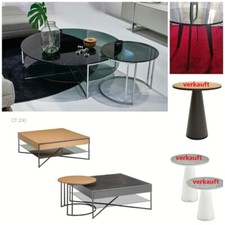 22 Stück neue Hülsta Design Beistell-u. Couchtische u.a. BT250/CT230/CT240/CT250
