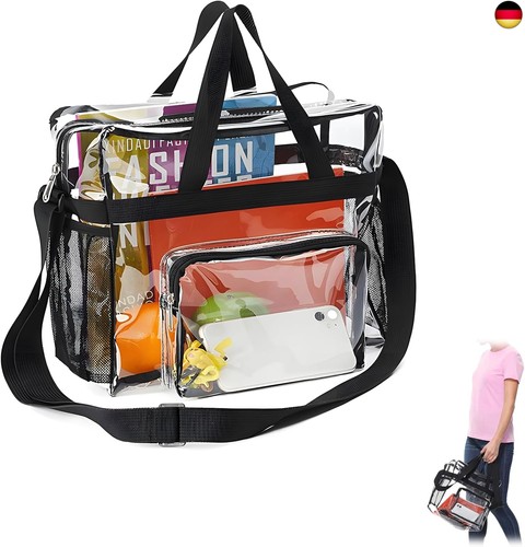 Transparente tragetasche pvc - transparente, tragetasche,