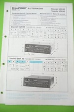 Service Manual-Anleitung für Blaupunkt  Bremen SQR 45,Toronto SQR 45 ,ORIGINAL