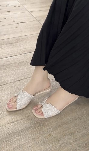Zara perlen sandalen neu - perlen, mit