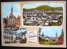AK GRÜSSE AUS WEINHEIM AN DER BERGSTRASSE - MEHRBILDKARTE 1965