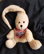 Wenatex Kuscheltier BÄR  ZIPFELBÄR SLEEPY mit HALSTUCH blau kariert   NEUw