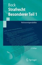Strafrecht Besonderer Teil 1 ~ Dennis Bock ~  9783662665374