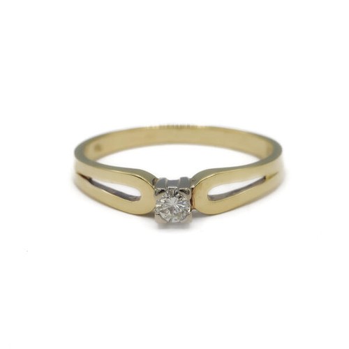 Ring mit brillant solitär - ring,