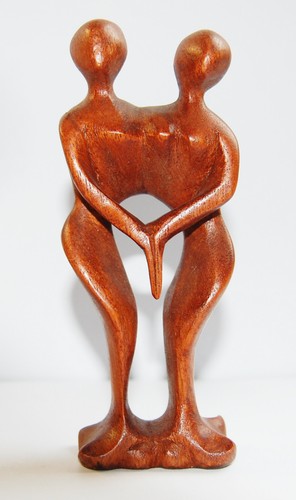 Holzfigur tanzendes paar - tanzendes,