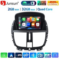 Carplay Android 13 Autoradio Für PEUGEOT 207 2006-2015 GPS Navi WIFI FM SWC DSP