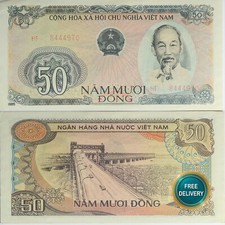 Vietnam 40 Dong 1985 P97a Pick KM 97 a UNZ UNC Banknote Geldschein
