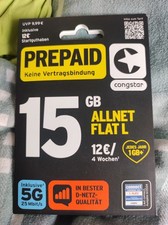 Congstar Prepaid Karte 